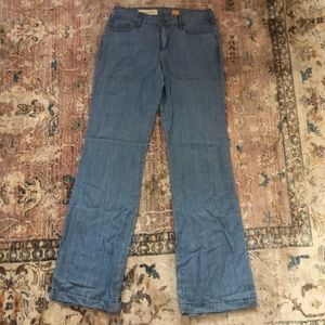 Anthropologie- linen blend jeans